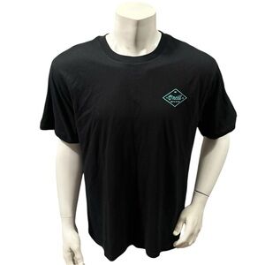O’Neill Men’s T-Shirt Black Blue Logo Short Sleeve Standard Fit L New